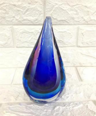 China Europe China Factory Wholesale Teardrop Water Drop Art Glass For Decoration for sale