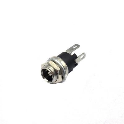 China metal plug 5.8mm*2.5mm power dc plug jack DC-025M-5.7 3 pin connection board terminal DC-025M-5.7 for sale