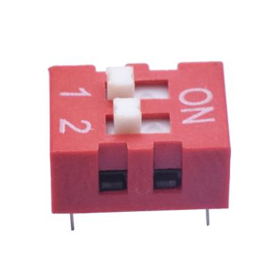 China DIP Switch 2.54 Mm Dial DIP Switch 2.54mm DIP Switch 1-12 Position Pin DS Series for sale