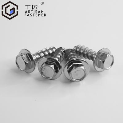 China HEX Manufacturing Stainless Steel Phillips Outer Hexagonal Flange Head Tapping Screw for sale