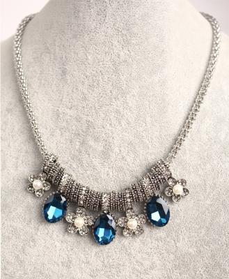 China wholesale Elegant opal necklace/with gemstone costume necklace for sale