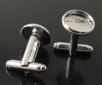 China Round shape transparents cufflinks for sale for sale