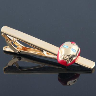 China brass tie clip and cufflink set batman for sale