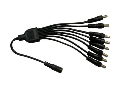 China DC CCTV Power Connector / 8 Way Cable Splitter with 8 Channel For CCTV Camera for sale