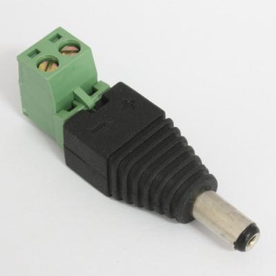 China CCTV Power Connector , DC Jack Male Power Connector , Screw Terminal 2.1mm for sale