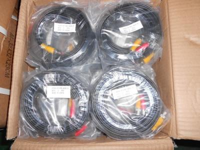 China Premade CCTV Video Cable Siamese Power 50ft with BNC / DC Connector for sale