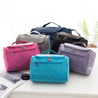 China Wholesale Hanging Bag Tote Women Travel Cosmetic Bag Fashion Toiletry Zipper Makeup Bag for sale