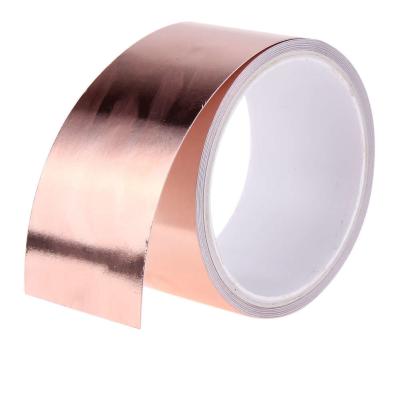 China 0.06mm / 0.09mm Copper Foil EMI RFI Shielding Tape With Conductive Adhesive for sale