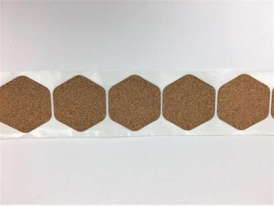 China Hexagon Self Adhesive Cork Backing for 4