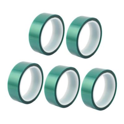 China 3M 8992 High Temperature Tape Green PET Silicone Tape For Powder Coating for sale