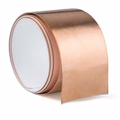 China High Conductivity Copper Foil EMI RFI Shielding Tape 0.06mm Thickness With Conductive Adhesive for sale