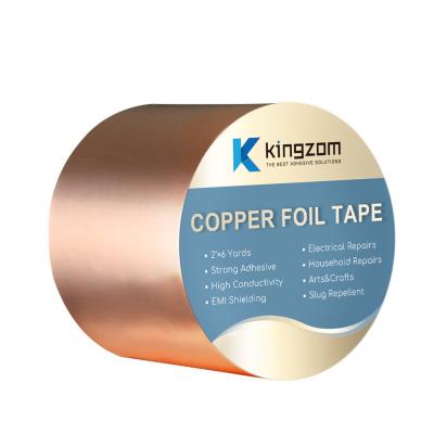 China Conductive Copper Foil Tape for Slug And Snail Barrier Defenders for sale