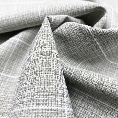 China Anti Pill TR Plaid Fabric Double Color Grid Elastic Suits Dress Polyester Rayon Spandex (TL21125) for sale