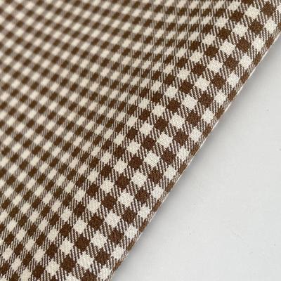 China Anti Pill New Style Checks Fabric 50S POLYESTER TISSUE FABRIC for sale