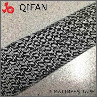 China FACTORY FANCY CHINA SOFT POLYESTER 38mm MATTRESS WOVEN STRIP for sale