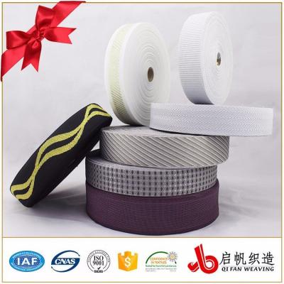 China Polyester Edge Sewing Mattress Material Tape / Mattress Edge Tape / Dark Edging Tape for sale