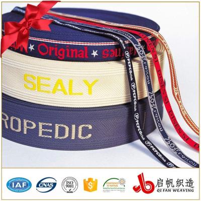 China Viable Webbing Belt Strap Jacquard Webbing Manufacturer, Black Color, White Color, Color Read Webbing for sale