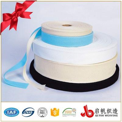 China Sustainable Organic Cotton Webbing Bias Binding Elastic Band for sale