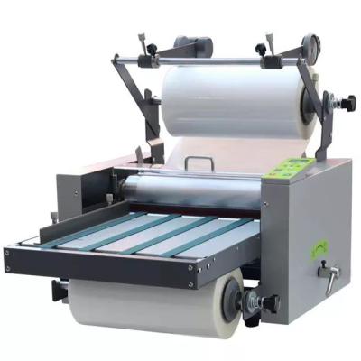 China Stores KL388 Automatic Roll Printing To Roll Roll Paper Cover Cold-Hot Laminator Laminating Machine for sale