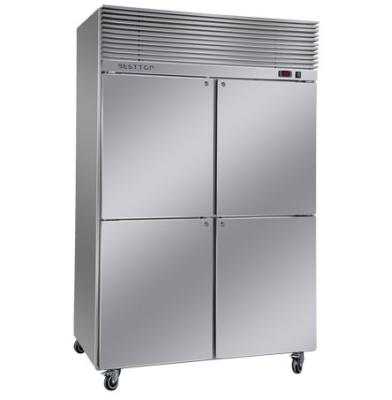 China Cooling Double-temperature 4 Door Fridge Solid Temperature Double Fan Steel Stainless Steel Commercial Refrigerator Freezer for sale