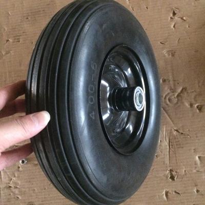 China PU Wheel Barrow Wheel PU Wheel 4.00-6 for sale