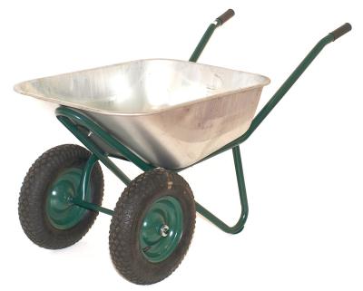 China WB6532 Double Tools Metal Tray Wheel Wheel Barrow for sale