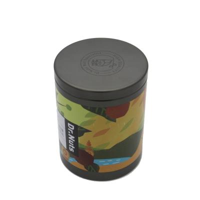 China Food Direct Sales And Customized Round Cookie Tin Can Candy For Nuts for sale