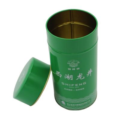 China Green Tea Round Packaging Tin Box Small Storage Tea Coffee Cans For Tea Bags for sale