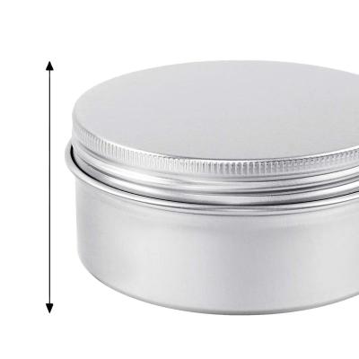 China Gift & Craft Rose Gold Black Pink Aluminum Tin Jars Round Cosmetic Sample Metal Container for Lip Balm, Ointment for sale