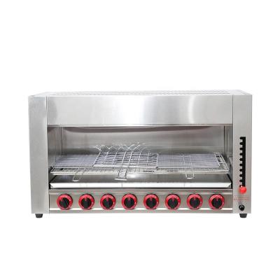 China Commercial Catering Equipment High Quality Stainless Steel Hanging Lift kitchen salamander Commercial Gas Salamander oven for sale