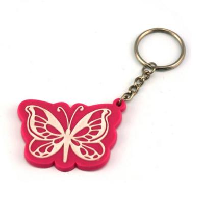 China Promotion Gift Factory Wholesale Good Quality PVC Custom Soft Rubber Key Chain for sale