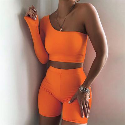 China S0003-fashion 2021 new arrivals QUICK DRY shorts and T-shirt yoga set women summer tracksuit for sale