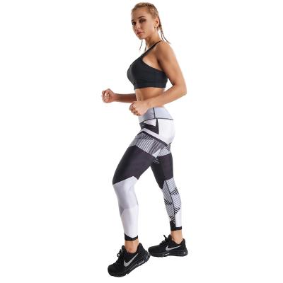 China Factory Direct Sale Breathable Custom Printed High Waist Black Sports Exercise Yoga Set for sale