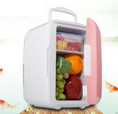 China Wholesale 4l 12v Thermoelectric Travel Household Portable Cosmetic Drink Fruit Mini Car Refrigerator for sale