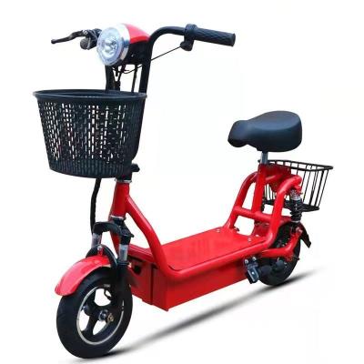 China Foldable Steel 2 Wheels Elector Scootor Load 150Kg Adult 10 Inch 48V 300W ATS Vacuum Tire 35Km/h Unisex Motor Power for sale