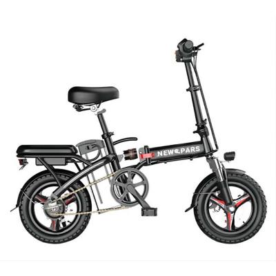 China 48V 10A 14inch 350W Long Range Foldable Electric Bike 6 Speed ​​Ebike Aluminum Lithium Battery for sale