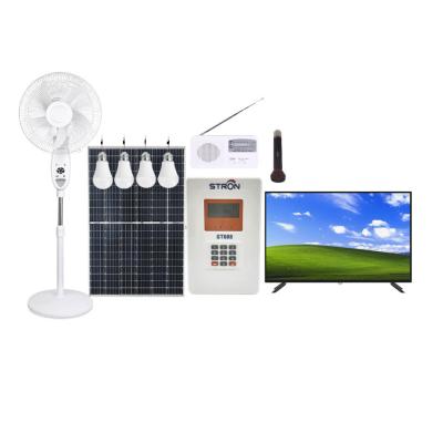 China sistema casero solar de 80W Paygo, sistema eléctrico solar del hogar 6A en venta