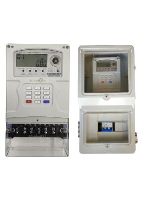 China Phase 4kV 3 bezahlte Strom-Meter, 50HZ 3 Phasen-KWH-Meter voraus zu verkaufen