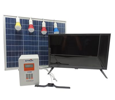 China 12V sistema casero solar portátil, Sistema Solar 50W para la electricidad casera en venta