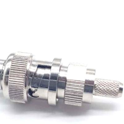 China Electronic material crimp BNC male connector for rg58 rg142 rg400 cable rf connector for sale