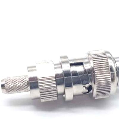 China rf electronic equipment factory price coax bnc crimp bnc male connector for rg58 lmr195 for sale