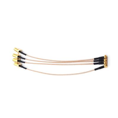 China Home Appliance Nickel Ipex To 1.13 SMA Female Pigtail Waterproof Semi Rigid RF Cable RF Cable for sale