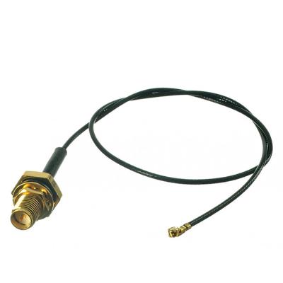 China Telecommunication UFL IPEX to RP-SMA RFJumper Antenna Supplement RF Cable Assembly Cable for sale