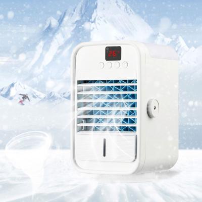 China With Spray Water Cooling Fan Fan With Spray Water LCD Screen Portable Air Cooler Fan Air Conditioner For Office Personal Cooling for sale