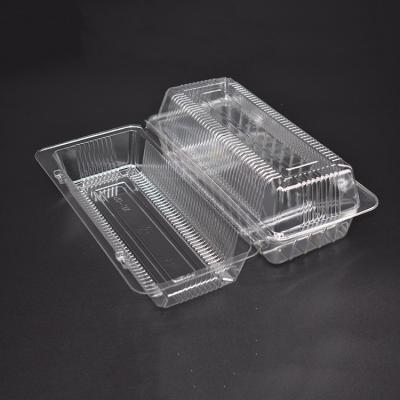 China Disposable Clear Pet Food Container Plastic Clamshell Fruit Packing Container With Lid for sale