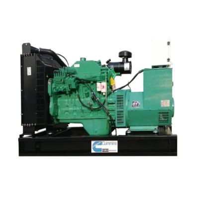 China 50Hz / 60hHz Open Type Water Cooled AC Diesel Generator Price LT110C Cummins Engine 88kw for sale