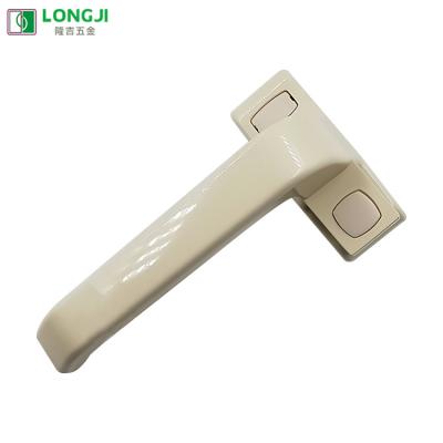 China Aluminum Door Window Handle Yellow Door Handle With Lock For Opening Window And Door for sale