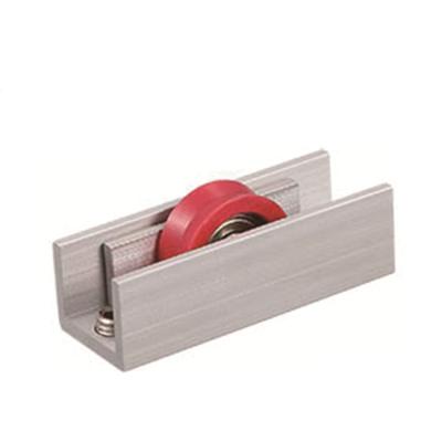 China Door Accessories Easy Installation Hardware And Iron Stained Glass Wheel Pulley Aluminum Sliding Roller for sale