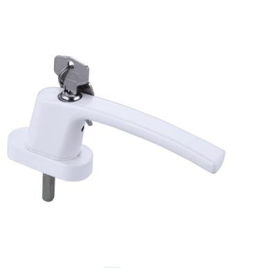 China Easy Installation PVC-Window And Door Accessories Window Handle With Key for sale