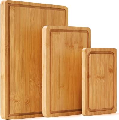 China Viable High Quality Bamboo 3-Piece Set Bamboo Chopping Board Universal Large Thick Chopping Chopping Board for sale